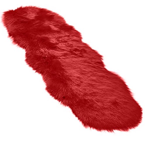 Roter flauschiger Teppich weiche und komfortable rote Teppiche für Schlafzimmer 59.1 x 23, 6 Zoll Kunstschaffell Teppich leicht zu reinigen, um Shag für Wohnzimmer -Wohnzimmer Teppiche für Innenzimmer Roter flauschiger Teppich weiche und komfortable rote Teppiche für Schlafzimmer 59.1 x 23, 6 Zoll Kunstschaffell Teppich leicht zu reinigen, um Shag für Wohnzimmer -Wohnzimmer Teppiche für Innenzimmer von Kalastussaari