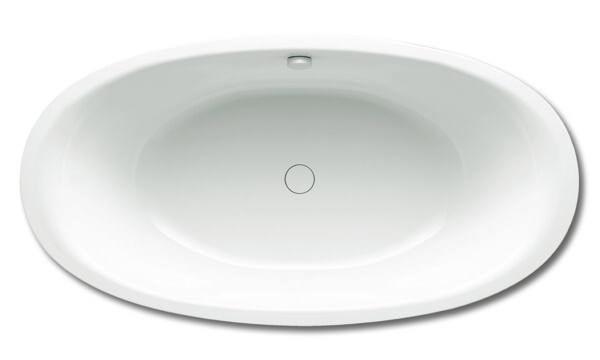 Kaldewei Ellipso Duo Oval, freistehende Badewanne, 232-7 190x100cm, Farbe: Weiß, mit Perl-Effekt von Kaldewei