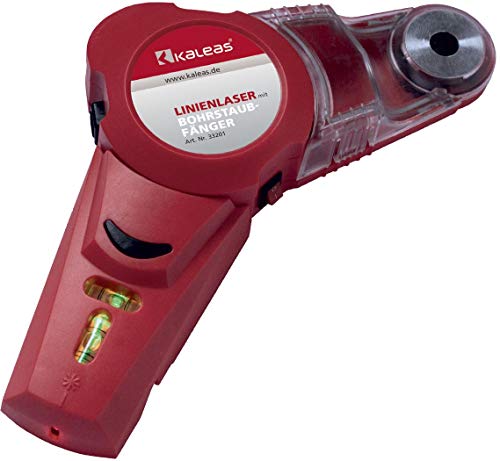 Kaleas Linienlaser mit Bohrstaubfänger 2in1, selbsthaltend durch Vakuum (33201) von KALEAS