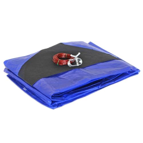 KALEMBAL Schwimmbadabdeckung 3,6 m für Schwimmbaddurchmesser 3 m - rund - Entwässerungsnetz - blau - beständig - UV-beständig - Ösen KALEMBAL Schwimmbadabdeckung 3,6 m für Schwimmbaddurchmesser 3 m - rund - Entwässerungsnetz - blau - beständig - UV-beständig - Ösen von Kalembal