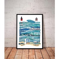 Amrum Kunstdruck Mit Rahmen, Maritime Kunst, Sehenswürdigkeiten Poster, Insel Deko, Geschenk Amrum Kunstdruck Mit Rahmen, Maritime Kunst, Sehenswürdigkeiten Poster, Insel Deko, Geschenk von KalenderKunst2026
