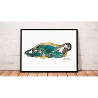 Baltrum Maritimes Insel Poster, Inselform Als Seehund, Bild Mit Rahmen, Nordsee Sehenswürdigkeiten, Deko Baltrum Maritimes Insel Poster, Inselform Als Seehund, Bild Mit Rahmen, Nordsee Sehenswürdigkeiten, Deko von KalenderKunst2026