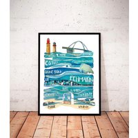 Fehmarn Kunstdruck Mit Rahmen, Maritime Ostsee Kunst, Sehenswürdigkeiten Poster, Insel Deko Fehmarn Kunstdruck Mit Rahmen, Maritime Ostsee Kunst, Sehenswürdigkeiten Poster, Insel Deko von KalenderKunst2026