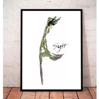 Sylt - „Tänzerin" Maritimes Insel Bild Mit Rahmen, Inselform Als Abstrakte Tänzerin, Nordsee Deko Sylt - „Tänzerin" Maritimes Insel Bild Mit Rahmen, Inselform Als Abstrakte Tänzerin, Nordsee Deko von KalenderKunst2026