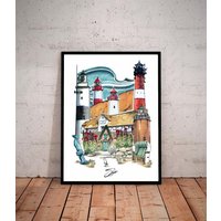 Sylt Kunstdruck Mit Rahmen, Maritime Nordsee Kunst, Leuchtturm Poster, Insel Deko Sylt Kunstdruck Mit Rahmen, Maritime Nordsee Kunst, Leuchtturm Poster, Insel Deko von KalenderKunst2026
