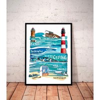 st. Peter Ording Kunstdruck Mit Rahmen, Maritime Nordsee Kunst, Sehenswürdigkeiten Poster, Deko, Weihnachtsgeschenk st. Peter Ording Kunstdruck Mit Rahmen, Maritime Nordsee Kunst, Sehenswürdigkeiten Poster, Deko, Weihnachtsgeschenk von KalenderKunst2026