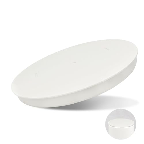 Lüftungsrohr Abdeckung für Muffenstopfen DN 160 - Rohr Deckel 160mm, Rohrabdeckung Deckel, PVC Abdeckkappe Abwasserrohr Deckel Endkapp, Rohrstopfen Rohrverschlussstopfen für Drainagerohre (Weiß) von Kalexion