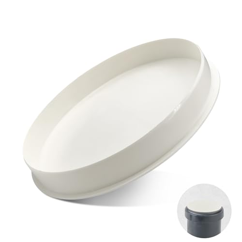Rohrstopfen Stopfen für Drainagerohr DN 150/160 - Stopfen Muffenstopfen Ideal für Zum Verschluss von Drainagerohr Abflussrohr 150mm, Robuster Blindstopfen Muffenstopfen Weiß Deckel für PVC Rohr 150mm von Kalexion