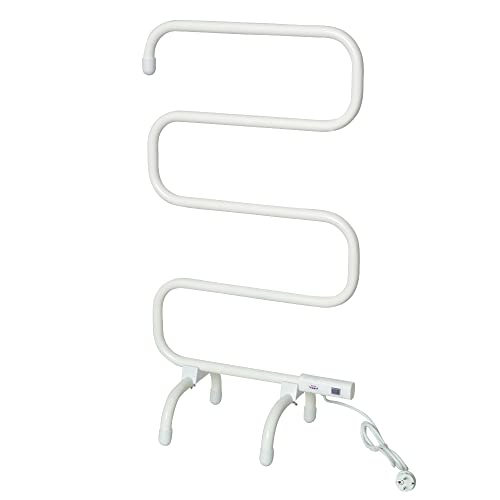 KITCHEN MOVE BAT-102 Porte Serviette électrique, Aluminium, Blanc, 95x50xH31 cm von Kalia
