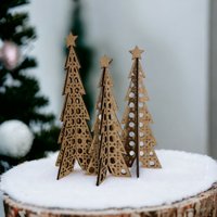 Rattan Weihnachtsbäume | Weihnachtsbaum Set Dekor von KalinDesignCo