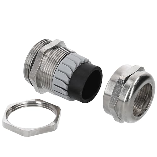1 Stück Kalitec M40 Kabelverschraubung Messing 15,0-27,0mm Klemmbereich I M40 Gegenmutter Messing I gas-und wasserdichte Kabeldurchführung von Kalitec