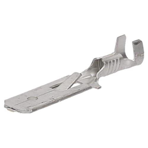 10 Stück AMP FASTIN-FASTON Flachstecker 6,3 x 0,8 | Flachstecker Crimp I Kabelschuh 0,8-2,1 mm² von Kalitec
