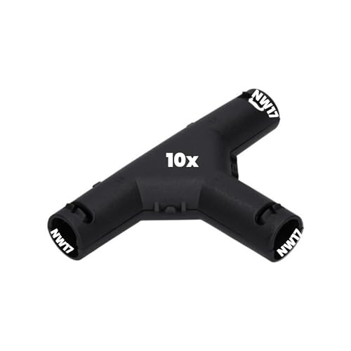 10 Stück Kalitec 9806076 T-Verteiler Form A NW 17-17-17 schwarz I 3 Wege Verteiler I T-Stück I Verteiler für Wellrohr I Verbinder für Wellrohr I kabelverteiler I Kabelverzweigung I Schnellverbinder 10 Stück Kalitec 9806076 T-Verteiler Form A NW 17-17-17 schwarz I 3 Wege Verteiler I T-Stück I Verteiler für Wellrohr I Verbinder für Wellrohr I kabelverteiler I Kabelverzweigung I Schnellverbinder von Kalitec