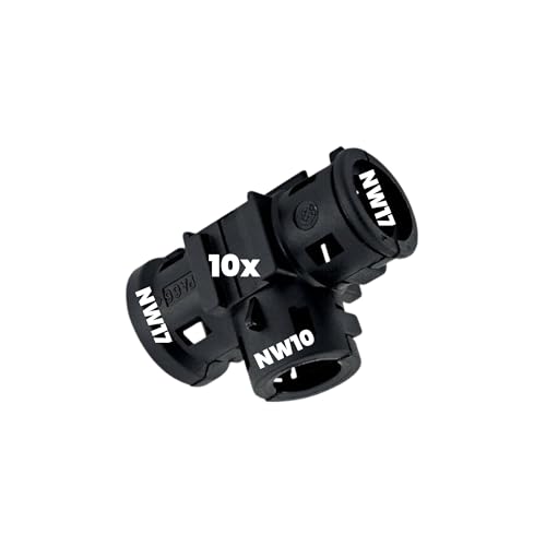 10 Stück Kalitec 9806094 T-Verteiler Form A NW 17-10-17 schwarz I 3 Wege Verteiler I T-Stück I Verteiler für Wellrohr I Verbinder für Wellrohr I kabelverteiler I Kabelverzweigung I Schnellverbinder 10 Stück Kalitec 9806094 T-Verteiler Form A NW 17-10-17 schwarz I 3 Wege Verteiler I T-Stück I Verteiler für Wellrohr I Verbinder für Wellrohr I kabelverteiler I Kabelverzweigung I Schnellverbinder von Kalitec