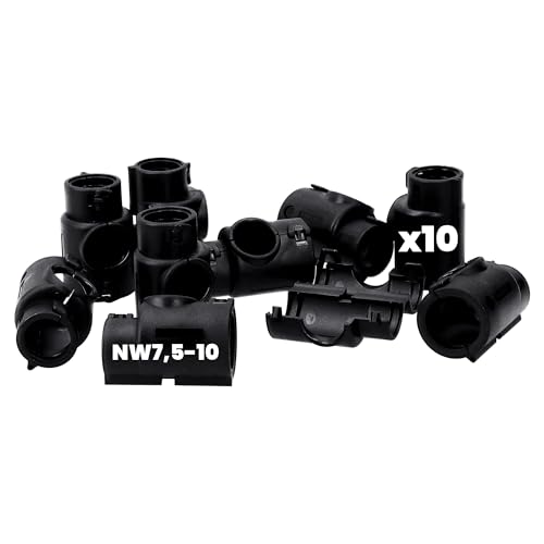 10 Stück Kalitec 9810400 A-Verteiler Form B NW10-7,5 schwarz I Verteiler für Wellrohr I Verteilerstück 3 Wege I Verteilerdose schwarz I Verteilerstück I Abzweigung 10 Stück Kalitec 9810400 A-Verteiler Form B NW10-7,5 schwarz I Verteiler für Wellrohr I Verteilerstück 3 Wege I Verteilerdose schwarz I Verteilerstück I Abzweigung von Kalitec