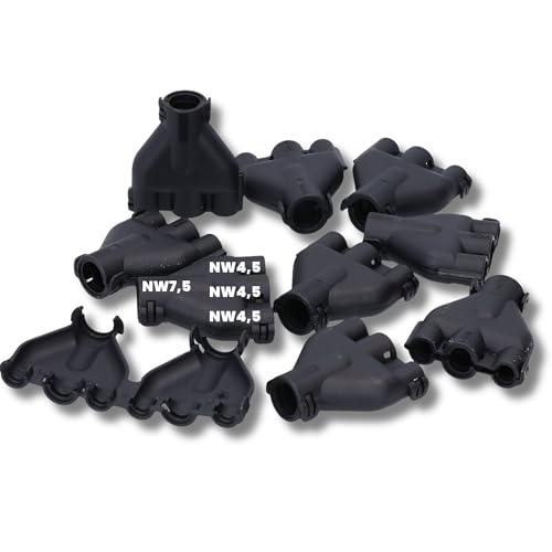 10 Stück Kalitec 9817090 M-Verteiler Form A NW 7,5-4,5-4,5-4,5 schwarz I Wellrohr Verbinder I M-Abzweigstück I Mehrfachverteiler I Wellschlauchverteiler I M-Verteilerstück für Wellrohre I Klicksystem 10 Stück Kalitec 9817090 M-Verteiler Form A NW 7,5-4,5-4,5-4,5 schwarz I Wellrohr Verbinder I M-Abzweigstück I Mehrfachverteiler I Wellschlauchverteiler I M-Verteilerstück für Wellrohre I Klicksystem von Kalitec