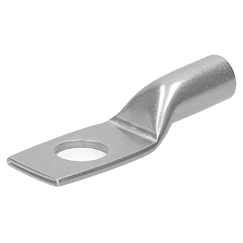 10 Stück Kalitec ER3-8 Edelstahl-Rohrkabelschuh V4A 16mm² I Anschlussgröße M8 I unisolierter, rostfreier Kabelschuh für elektrische Verbindung und industrielle Anwendungen von Kalitec