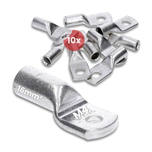 10 Stück Kalitec HR16-4 Handelsübliche Rohrkabelschuhe 16mm² M4 I ohne Sichtloch I Made in Germany von Kalitec