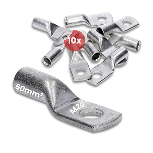 10 Stück Kalitec HR50-20 Handelsübliche Rohrkabelschuhe 50mm² M20 I ohne Sichtloch I Made in Germany 10 Stück Kalitec HR50-20 Handelsübliche Rohrkabelschuhe 50mm² M20 I ohne Sichtloch I Made in Germany von Kalitec