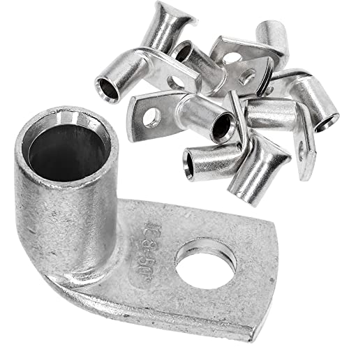 10 Stück Kalitec KA10-L8 Handelsübliche Rohrkabelschuhe gewinkelt 50mm² M8 I ohne Sichtloch I 90° I Made in Germany 10 Stück Kalitec KA10-L8 Handelsübliche Rohrkabelschuhe gewinkelt 50mm² M8 I ohne Sichtloch I 90° I Made in Germany von Kalitec