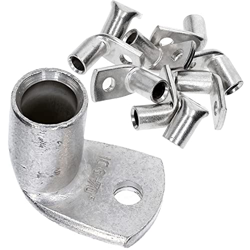 10 Stück Kalitec KA14-L6 Handelsübliche Rohrkabelschuhe gewinkelt 70mm² M6 I ohne Sichtloch I 90° I Made in Germany 10 Stück Kalitec KA14-L6 Handelsübliche Rohrkabelschuhe gewinkelt 70mm² M6 I ohne Sichtloch I 90° I Made in Germany von Kalitec