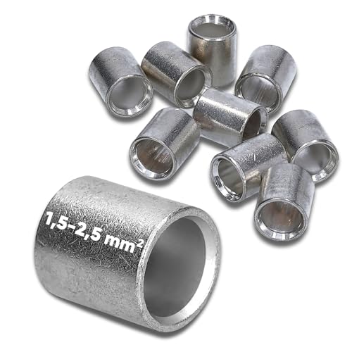 10 Stück Kalitec L06-P Parallelverbinder 1,5-2,5mm² I Verbinder unisoliert I Quetschverbinder blank I Kabelverbinder I Industriequalität vom deutschen Händler von Kalitec