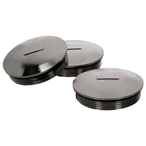 3 Stück Kalitec D4920110 M20 Blindstopfen Messing rund mit O-Ring I 22mm Durchmesser I M20 Blindstopfen Set I Staub und wasserdicht I IP68 von Kalitec