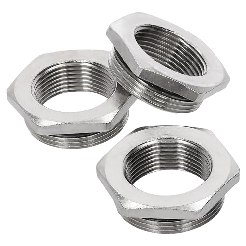 3 Stück Kalitec D6732254 Reduktion mit O-Ring M32/M25 Messing I Reduzierstück Kabelverschraubung sechskant I M25 Innengewinde I M32 Außengewinde I IP68 von Kalitec
