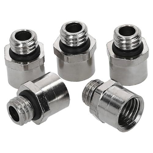 5 Stück Kalitec D5710120 Erweiterung mit O-Ring M10/M12 Messing I Erweiterungsstück Kabelverschraubung I M12 Innengewinde I M10 Außengewinde I IP68 von Kalitec