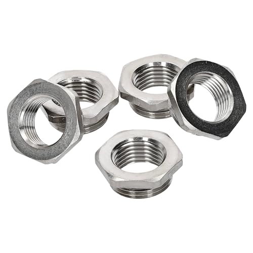 5 Stück Kalitec D6720164 Reduktion mit O-Ring M20/M16 Messing I Reduzierstück Kabelverschraubung sechskant I M16 Innengewinde I M20 Außengewinde I IP68 von Kalitec