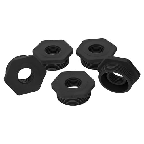 5 Stück Kalitec G6321610 Reduktion M32/M16 Kunststoff schwarz I Reduzierstück Kabelverschraubung sechskant I M16 Innengewinde I M32 Außengewinde I IP68 von Kalitec