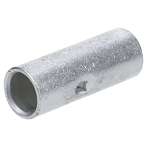 5 Stück Kalitec L14-M Stoßverbinder 70mm² I Innendurchmesser 11,3mm I Länge 39mm I Quetschverbinder mit Mittelstopp für Leiterposition und angefastem Ende I Kupfer geglüht verzinnt von Kalitec