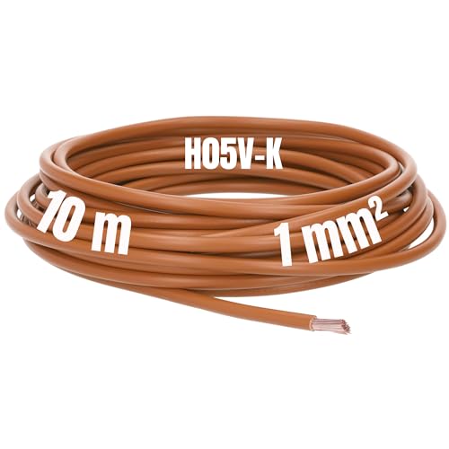 10 Meter Kalitec PVC Einzelader H05V-K 1,0 mm² Braun 10 Meter Kalitec PVC Einzelader H05V-K 1,0 mm² Braun von Kalitec