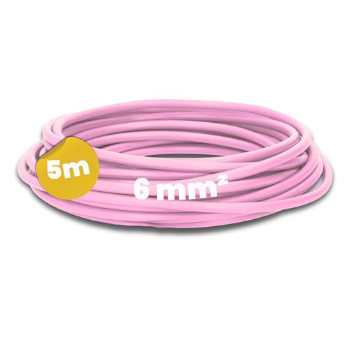 Kalitec 5 Meter H07V-K 6 mm² rosa Verdrahtungsleitung I Aderleitung flexibel I Litze 6mm2 I Verdrahtung feindrätig I Einzelleitung I Kabel eindrähtig für Schaltschrank I Schaltdraht Kalitec 5 Meter H07V-K 6 mm² rosa Verdrahtungsleitung I Aderleitung flexibel I Litze 6mm2 I Verdrahtung feindrätig I Einzelleitung I Kabel eindrähtig für Schaltschrank I Schaltdraht von Kalitec