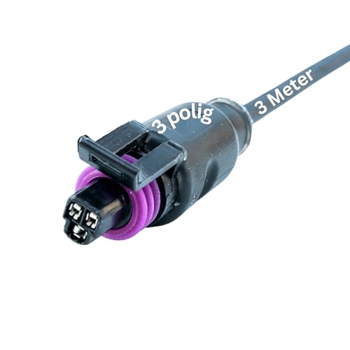Kalitec Delphi Metri-Pack 3 polig mit angespritztem 3 Meter PUR Kabel 3x0,75 mm² schwarz I konfektioniertes Kabel mit Buchse I Buchsengehäuse wasserdicht I vorkonfektionierte anschlussfertige Leitung Kalitec Delphi Metri-Pack 3 polig mit angespritztem 3 Meter PUR Kabel 3x0,75 mm² schwarz I konfektioniertes Kabel mit Buchse I Buchsengehäuse wasserdicht I vorkonfektionierte anschlussfertige Leitung von Kalitec