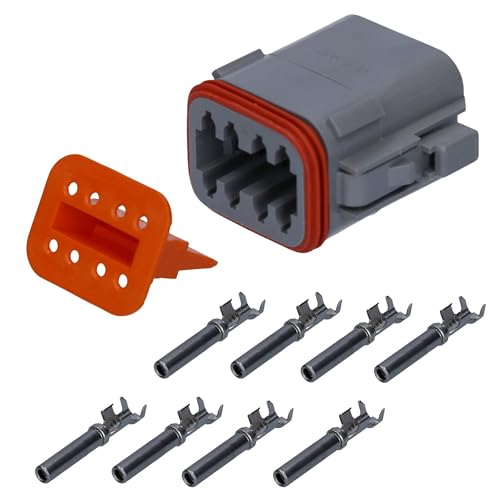 KALI-1208-S DEUTSCH DT Steckverbinder Buchsen Set 8 polig von Kalitec