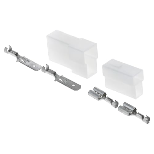 Kalitec KALI-2502B Fastin-Faston Set 2-polig aus Steckhülsengehäuse Flachsteckergehäuse Steckhülse und Flachstecker I KFZ Stecker für Automobilindustrie, Maschinenbau I 28A, 250 V AC/DC Kalitec KALI-2502B Fastin-Faston Set 2-polig aus Steckhülsengehäuse Flachsteckergehäuse Steckhülse und Flachstecker I KFZ Stecker für Automobilindustrie, Maschinenbau I 28A, 250 V AC/DC von Kalitec