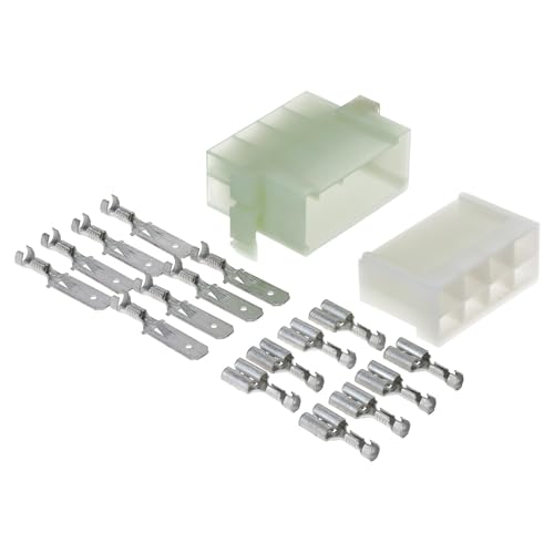 KALI-2508 Fastin-Faston Set 8-polig Flachsteckhülse I Flachstecker 0,75-1,5mm² und passende Gehäuse von Kalitec