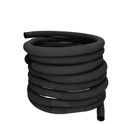 12 Meter Kalitec Poolschlauch 38mm schwarz I Schwimmbadschlauch 38 mm I 38mm Schlauch Pool I Schlauch für Poolpumpe I flexibler Pumpenschlauch I Formstabil und Trittfest von Kalitec