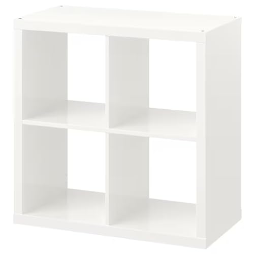 Kallax IKEA Regal – Bücherregal-4er-weiß Größe: 77 X 77 cm, weiß-Glanz, 77x77 cm von Kallax
