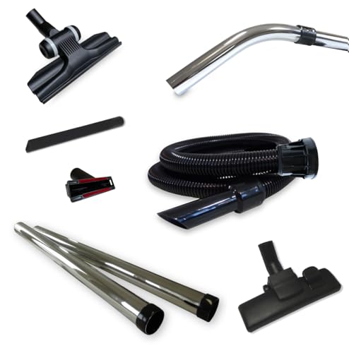 Profi-Set Kallefornia K650E_Kit bestehend aus Schlauch Chrom Rohr Kombidüse + Teppichdüse geeignet für Numatic Henry von Kallefornia