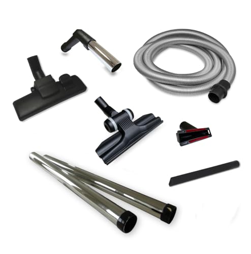 Profi-Set Kallefornia K676E_Kit bestehend aus Schlauch Chrom Rohr Kombidüse + Teppichdüse geeignet für Nilfisk VP 300 HEPA von Kallefornia