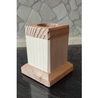 Raffinierter Teelichthalter Mit Geheimversteck Im Inneren von KallesHolzWerk