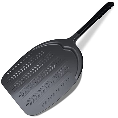 Pizzaschieber 15,2 cm, rund, Aluminium, perforiert mit Metallgriff hausgemachte Pizzaofen, Zubehör Pizzaschieber 15,2 cm, rund, Aluminium, perforiert mit Metallgriff hausgemachte Pizzaofen, Zubehör von KaloKLU