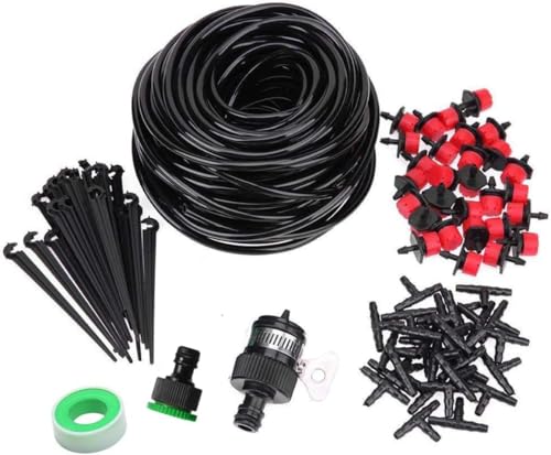 Kalalary 15M Bewässerungssystem Bewässerung Kit -Micro Drip System Bewässerungs nebelendes Kühlsystem beschmutzt Ausrüstungs Gartenbewässerung für Landschaft, Flower Bed Kalalary 15M Bewässerungssystem Bewässerung Kit -Micro Drip System Bewässerungs nebelendes Kühlsystem beschmutzt Ausrüstungs Gartenbewässerung für Landschaft, Flower Bed von Kalolary