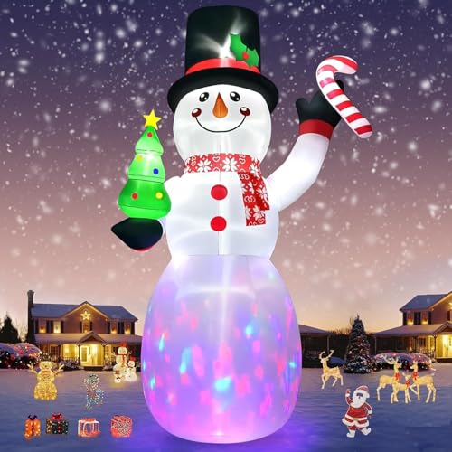 Kalolary 20 FT Weihnachten aufblasbare Schneemann Weihnachten im Freien Dekorationen, Blow Up Yard mit eingebauten rotierenden LEDs für Indoor Large Outdoor Decor Yard Holiday Party Garden von Kalolary