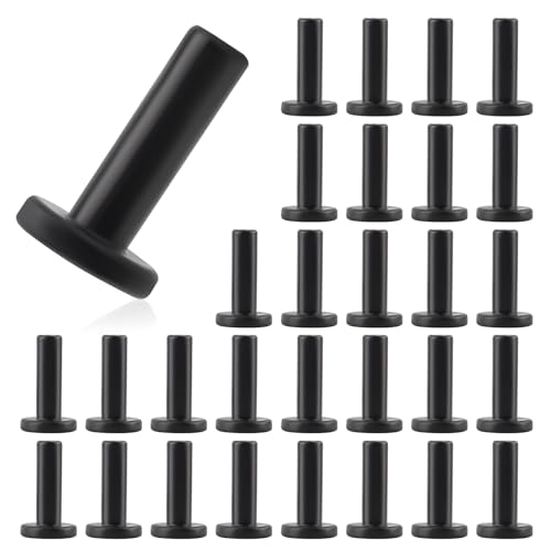 Kalolary 30 Pack 1/4'' Endstopfen für Quick Connect Tropfbewässerungs T-Stücke, leckfreie Endverschlussteile Endkappenfittings für Quick Connect Tropfbewässerungssystem - Schwarz von Kalolary