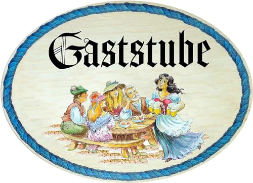 Kaltner Präsente Geschenkidee - Geschenkartikel Deko Türschild im Antik Design Dekoartikel Gaststube (18 x 13 cm) von Kaltner Präsente