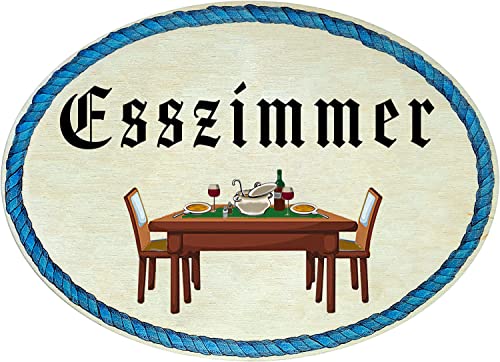 Kaltner Präsente Geschenkidee - Holz Geschenkartikel Deko Türschild im Antik Design Dekoartikel Esszimmer (18 x 13 cm) von Kaltner Präsente