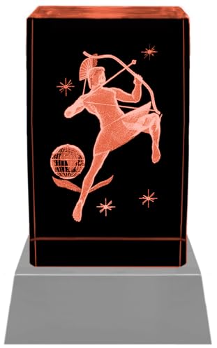Kaltner Präsente Stimmungslicht - Das perfekte Geschenk: LED Kerze/Kristall Glasblock / 3D-Laser-Gravur Horoskop Sternzeichen Schütze Astrologie Kaltner Präsente Stimmungslicht - Das perfekte Geschenk: LED Kerze/Kristall Glasblock / 3D-Laser-Gravur Horoskop Sternzeichen Schütze Astrologie von Kaltner Präsente